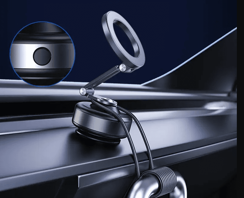 PocketGrip - Uniwersalny Uchwyt Magnetyczny do Telefonu z Obrotową Przyssawką 360° 📱