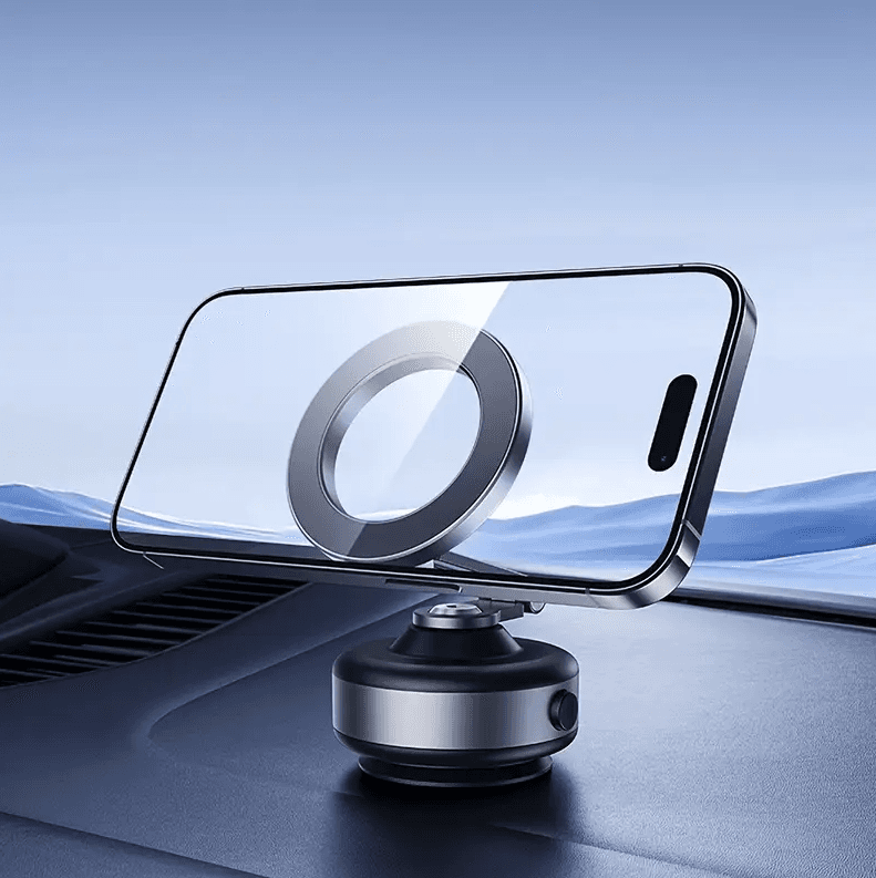 PocketGrip - Uniwersalny Uchwyt Magnetyczny do Telefonu z Obrotową Przyssawką 360° 📱